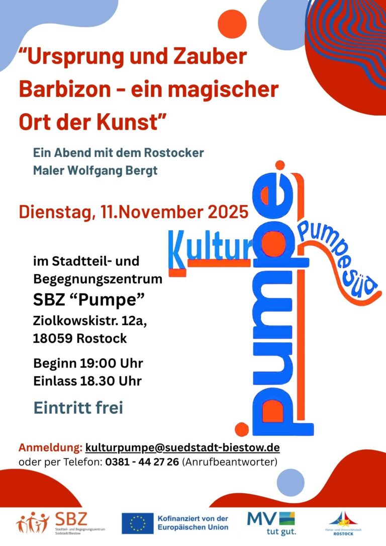 Plakat der Veranstaltung Kulturpumpe Süd am 11.11.2025