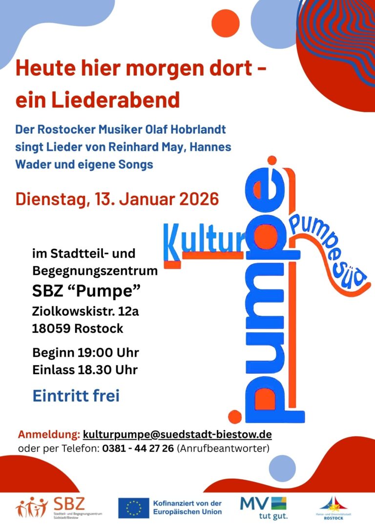 Plakat der Veranstaltung Kulturpumpe