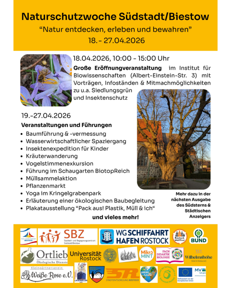 Plakat Naturschutzwoche Südstadt