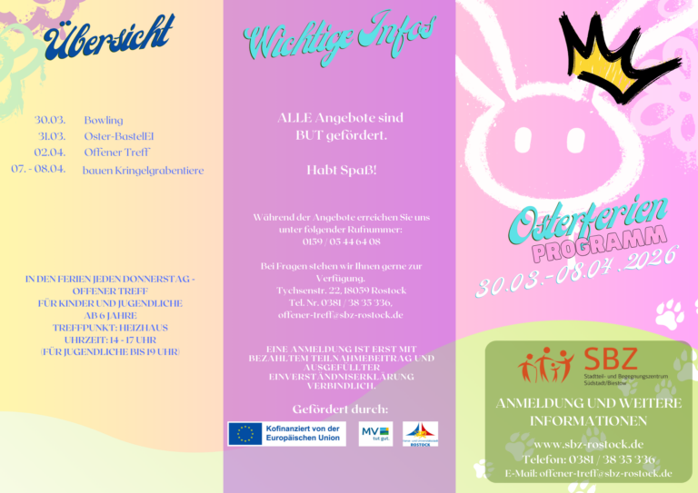 Flyer Osterferien 2026