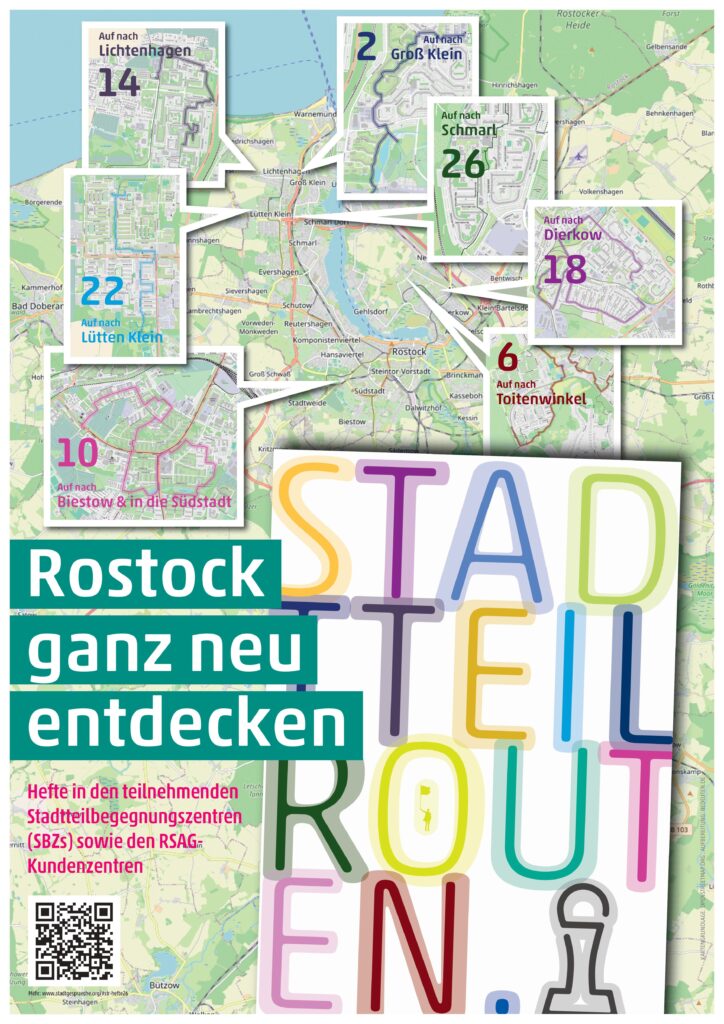 Plakat Stadtteilrouten